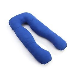 Babyhug Cotton U Shape Maternity Pillow - Royal Blue