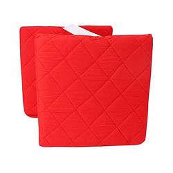 Babyhug Maternity Double Wedge Pillow With Quilted Cover - Red| Soft yet Firm| Breathable Fabric| Removable & Washable Outer Cover| Quilted Cotton Fabric| Sleep & Back Support| Relieves Back Pain| Ideal for Pregnant Women| Facilitates Peaceful Sleep