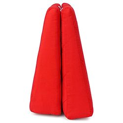 Babyhug Maternity Double Wedge Pillow With Quilted Cover - Red| Soft yet Firm| Breathable Fabric| Removable & Washable Outer Cover| Quilted Cotton Fabric| Sleep & Back Support| Relieves Back Pain| Ideal for Pregnant Women| Facilitates Peaceful Sleep