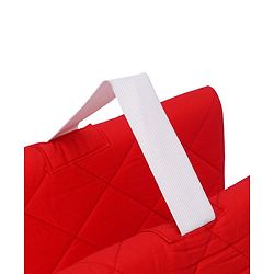 Babyhug Maternity Double Wedge Pillow With Quilted Cover - Red| Soft yet Firm| Breathable Fabric| Removable & Washable Outer Cover| Quilted Cotton Fabric| Sleep & Back Support| Relieves Back Pain| Ideal for Pregnant Women| Facilitates Peaceful Sleep
