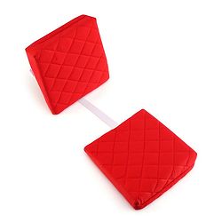 Babyhug Maternity Double Wedge Pillow With Quilted Cover - Red| Soft yet Firm| Breathable Fabric| Removable & Washable Outer Cover| Quilted Cotton Fabric| Sleep & Back Support| Relieves Back Pain| Ideal for Pregnant Women| Facilitates Peaceful Sleep