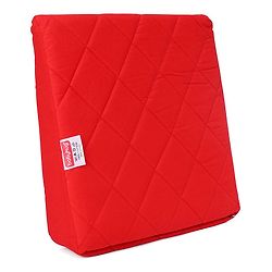 Babyhug Cotton Maternity Wedge Pillow With Quilted Cover - Red| Soft yet Firm| Breathable Fabric| Removable & Washable Outer Cover| Quilted Cotton Fabric| Sleep & Back Support| Relieves Back Pain| Ideal for Pregnant Women| Facilitates Peaceful Sleep