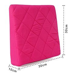 Babyhug Cotton Maternity Wedge Pillow With Quilted Cover - Pink| Soft yet Firm| Breathable Fabric| Removable & Washable Outer Cover| Quilted Cotton Fabric| Sleep & Back Support| Relieves Back Pain| Ideal for Pregnant Women| Facilitates Peaceful Sleep