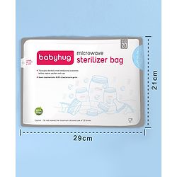 Babyhug Microwave Steam Sterilizer Bag - 10 Pieces