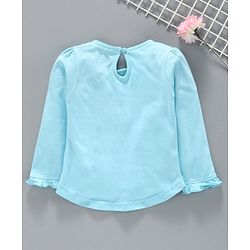 Babyhug Full Sleeves Tee Graphic Print - Light Blue