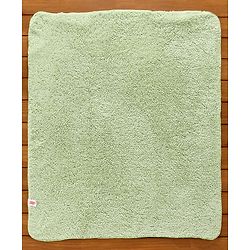 Babyhug Sherin & Poly Wool All Season Blanket Elephant Design - White Green (Blanket's Fur Color May Vary)