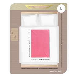 Babyhug Smart Dry Bed Protector Sheet Pack of 2 Large - Pink Green