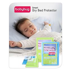 Babyhug Smart Dry Bed Protector Sheet Pack of 2 Extra Large - Blue Green