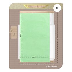 Babyhug Smart Dry Bed Protector Sheet Pack of 2 Extra Large - Blue Green