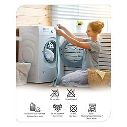 Babyhug Smart Dry Bed Protector Sheet Pack of 2 Extra Large - Blue Green