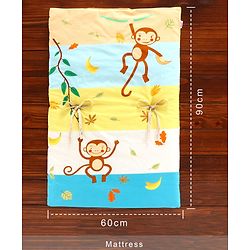 Babyhug 100% Cotton Gadda Set Monkey Theme - Multicolor