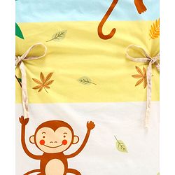 Babyhug 100% Cotton Gadda Set Monkey Theme - Multicolor