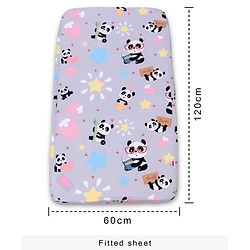 Babyhug 100% Cotton Crib Bedding Set Unicorn Print Regular - Multicolor (Cot not Included)