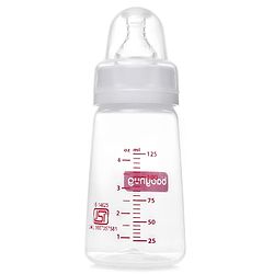 Babyhug Narrow Neck Feeding Bottle Pack of 2 Blue White - 125 ml Each