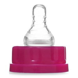 Babyhug Narrow Neck Feeding Bottle Pack of 2 Pink Green - 125 ml Each