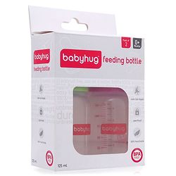Babyhug Narrow Neck Feeding Bottle Pack of 2 Pink Green - 125 ml Each