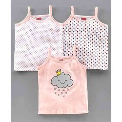Babyhug 100% Cotton Slips Pack of 3 - Pink