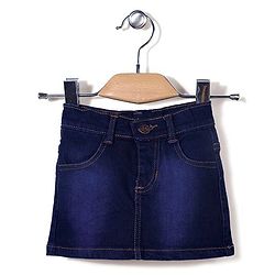 Babyhug Denim Skirt - Dark Blue
