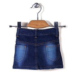 Babyhug Denim Skirt - Dark Blue