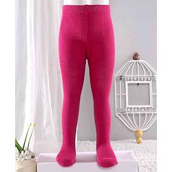 Cute Walk by Babyhug Anti-bacterial Footed Tights - Dark Pink