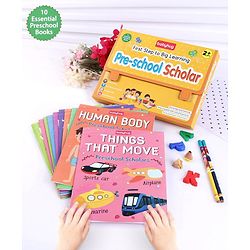 Babyhug First Step to Big Learning Pre-school Scholar Books Set of 10 - English