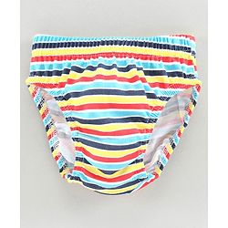 Babyhug Anti Bacterial Briefs Text Print Pack of 3 - Blue Multicolour