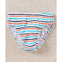 Babyhug Cotton Anti-Bacterial Briefs Pack of 3 - Blue Grey
