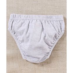 Babyhug Cotton Anti-Bacterial Briefs Pack of 3 - Blue Grey