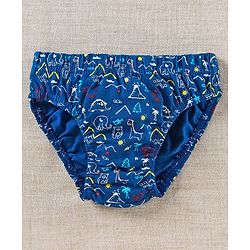 Babyhug Cotton Anti-Bacterial Briefs Pack of 3 - Blue Grey