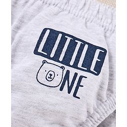 Babyhug Cotton Anti-Bacterial Briefs Pack of 3 - Blue Grey