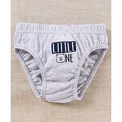 Babyhug Cotton Anti-Bacterial Briefs Pack of 3 - Blue Grey