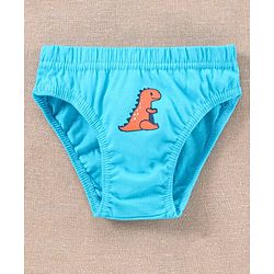 Babyhug Anti Bacterial Briefs Dinosaur Print Pack of 3 - Blue