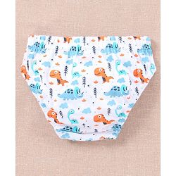 Babyhug Anti Bacterial Briefs Dinosaur Print Pack of 3 - Blue