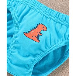 Babyhug Anti Bacterial Briefs Dinosaur Print Pack of 3 - Blue