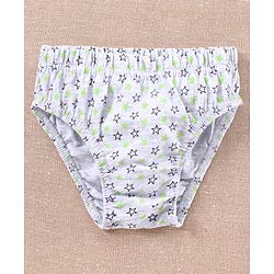 Babyhug Antibacterial Briefs Pack of 3 - Navy Blue Yellow