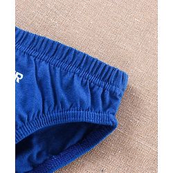 Babyhug Antibacterial Briefs Pack of 3 - Navy Blue Yellow