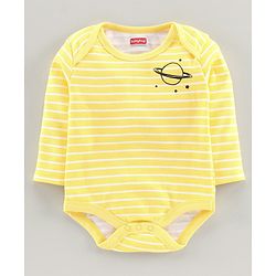 Babyhug Full Sleeves Onesie Space Print Pack of 5 - Blue Yellow