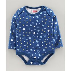 Babyhug Full Sleeves Onesie Space Print Pack of 5 - Blue Yellow