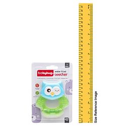 Babyhug Owl Shaped Water Filled Teether - Green