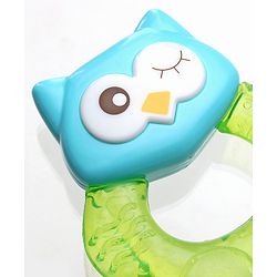 Babyhug Owl Shaped Water Filled Teether - Green