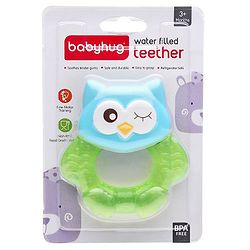 Babyhug Owl Shaped Water Filled Teether - Green