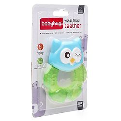 Babyhug Owl Shaped Water Filled Teether - Green