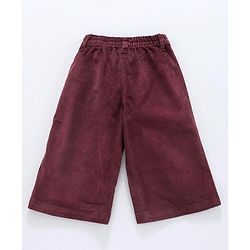 Babyhug Full Length Corduroy Pant - Wine Maroon