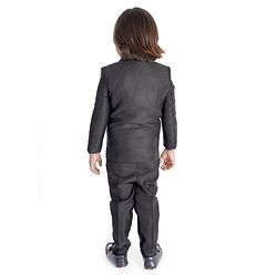 Babyhug 3 Piece Party Suit With Bow Tie - Navy Blue Black