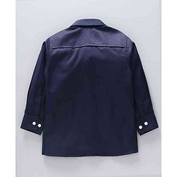 Babyhug 3 Piece Party Suit With Bow Tie - Navy Blue Black