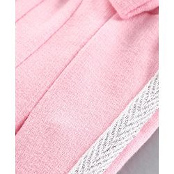Babyhug Full Length Track Pant Bow Detail - Pink