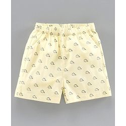 Babyhug 100%  Cotton Boxers Checked & Printed Pack of 3 - Yellow Red Blue