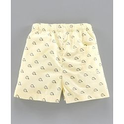 Babyhug 100%  Cotton Boxers Checked & Printed Pack of 3 - Yellow Red Blue