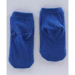 Cute Walk by Babyhug Multi Design Ankle Length Socks Set of 3 Pairs - Blue Yellow