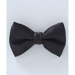 Babyhug 3 Piece Party Suit With Bow - Black Blue